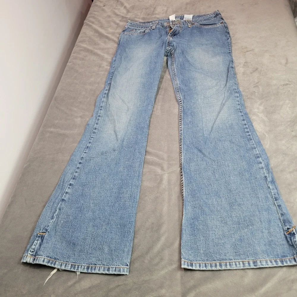 Lucky Brand Flirtie Jean Womens 4/27 Blue Flare Denim‎ Made in USA F21M010